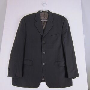 VTG Polo University Ralph Lauren Blazer Sport Coat 3 Button 100% Wool Black 38